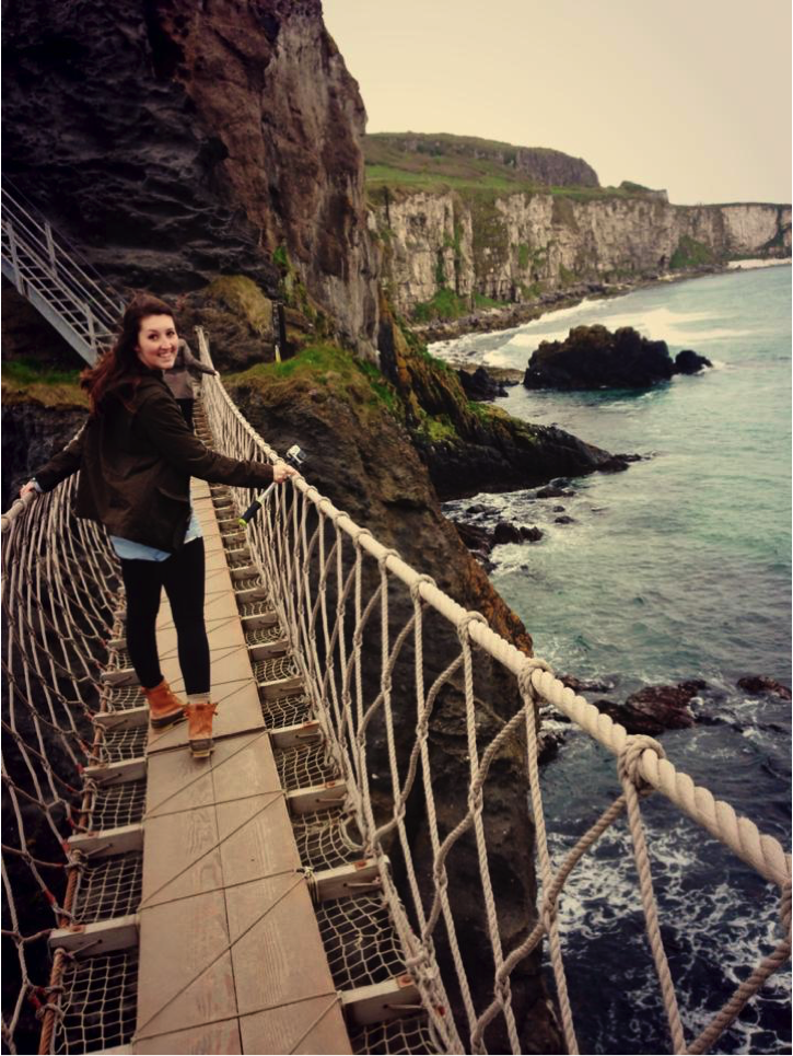 Erin DeGreer studying abroad in the British Isles